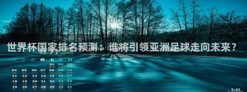 2026世界杯德国队阵容：世界杯国家排名预测：谁将引领亚洲足球走向未来？
